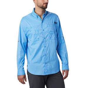 Columbia PFG Super Tamiami™ Långärmad Tröja Herr Blå (FURTE3479)